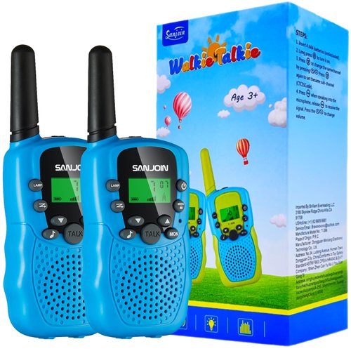 Walkie Talkies for Kids Toys for Boys Girls 4-6, 3 Miles Range Walkie Talkie to Camping, Outdoor 4 Year Old Girl Birthday Gifts for 3 4 5 6 7 Year Old Boy Girl Gifts Age 6-8 (Blue)