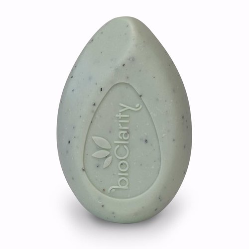 BioClarity Clean Glow Exfoliating Body Bar | Plant-based Soap | 100% Vegan with Coconut Oil, Shea Butter, and Aloe | Without Synthetic Colors or Fragrances | For All Skin Types | 3.5oz (Pack Of 1)