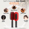 Self Cleaning Hair Brush-New 3D Air Cushion Brush for Detangling-Scalp Massager-Hair Brush with Nylon Bristles for All Hair-Easy Clean Hair Brush for Women&Men