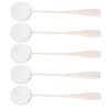 Long Handled Powder Puff, Body Lotion Applicator Water Absorption 5pcs Soft PVA Tight Skin Comfortable Hold for Home Use(White)