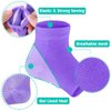 Selizo 6 Pairs Heel Moisturizing Socks Open Toe Socks Cracked Gel Heel Socks Foot Toeless Heel Repair Socks for Women Dry Hard Cracked Feet, 6 Colors