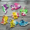 100 Packs Bulk Undersea Octopus Mermaid Turtle Shark Dolphin Fish Whale Mini Ocean Assorted fidgets for Kids Classroom Student Bubble Prizes, Summer Party Favors Gift