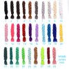Green Jumbo Braiding Hair 24Inch Synthetic Pre stretched Crochet Braids Hair High Temperature Synthetic Fiber Box Twist Braids Hair Extensions for Woman (24Inch,Lime)