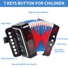 Kids Accordion, Horse 10 Keys Control Button Accordion Musical Instruments for Kids Children Beginners Lightweight and Environmentally-friendly