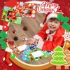 24 Packs Christmas Crafts for Kids Holiday Picture Frame DIY Craft Kits with 330 Stickers Gingerbread Santa Reindeer Snow Stickers Xmas Art Favor for Children Home Classroom Party Game Activity