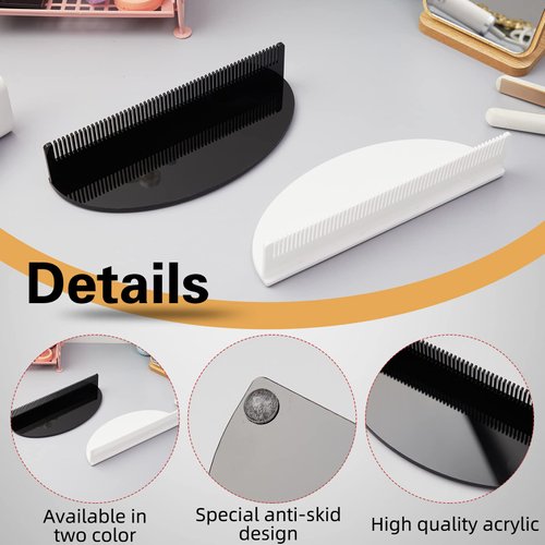 2 Pieces Hair Extension Holder Acrylic Hair Color Rack Display Hair Extensions Stand Organizer Lightweight Portable Storage Wig holder for Hand Tied Weft Full Bundle Tool Hair Styling Weave Wash Color