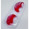 Alluring Synthetic Mink Lashes Reusable Strip False Eyelashes Cat-Eye, Fun Colored 3D Look Lashes, 2 Layers (Glamorous Red)