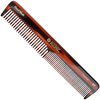 Kent 5T 6.6 Inch Double Tooth Dressing Comb, Multi-Purpose Styling and Grooming Comb for Hair, Beard, and Mustache - Coarse and Fine Teeth for Men, Women, and Kids. Made in England