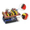 KeeYees Professional 3D Printer CNC Kit with E-Tutorial - CNC Shield Expansion Board V3.0 Board A4988 Stepper Motor Driver DC Power Cable Mechanical Switch Endstop with Jumper caps