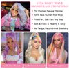 LONELY DUST 26 Inch 613 13x6 Lace Front Wig Human Hair Blonde HD Lace Front Wigs Human Hair Pre Plucked 180% Density Body Wave Transparent Lace Frontal Glueless Wigs Human Hair