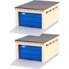 AEVVV Garage for Diecast Cars - Garages with Doors - Model Car Garage for 1/32 1/36 1/43 Scale Cars