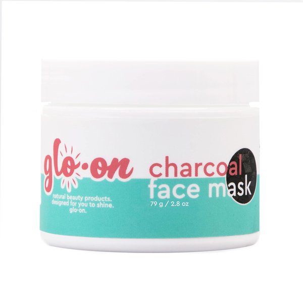 Glo-On Skincare Charcoal Face Mask - Acne Facial Mask With Natural Ingredients, Activated Charcoal & Aloe, Works as Blackhead Remover, Reduces Inflammation, Cleanses, & Refreshes the Skin