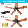 HFYHWT 20 PCS Ceiling Fan Balancing Kit, 5 Sets High Calibration Fan Blade Balance Kit Including 5 Pcs Resilient Fan Balance Clips and 15 Pcs Metal Self-Adhesive 3G Weight