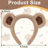 Aprince Bear Ears Headband Animal Ears Headband Fluffy Soft Face Wash Headband Cute Party Headwear Costume Decoration for Cosplay Hair Accessories for Adult Kids