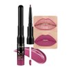 evpct 1Pcs Rose Red Plum Lip Stain Paint Matte Lip Liner and Lipstick Set Long Lasting Smudge Proof labiales matte mate larga duracion listip 24 hours a prueba de agua mate 24 horas originales,37#