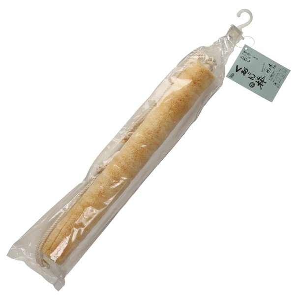 Japanese Tawashi Soft Back Scrub - Sisal Fiber Long Body Brush With Rope Handles - Product of Japan