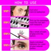 HAMJOYS DIY Eyelash Extension Kit Individual Lashes Cluster D Curl, 14-18mm Mix Lash Clusters with Lash Bond and Seal and Lash Applicator Tool for Self Application at Home (50D-0.07D-14-18MIX KIT)