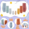 Chivao 8 Pieces Russian Nesting Dolls Silicone Matryoshka Educational Stacking Nesting Dolls for Toddlers Vivid Food Grade Baby Teether for Kids (Bear)