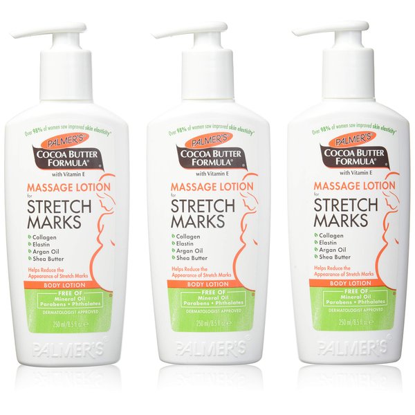 Palmer's Cocoa Butter Formula Massage Lotion for Stretch Marks, 8.5 Ounce, 3 Pack