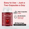 Heart Freedom - Heart Freedom Capsules, Official HeartFreedom Pills All Natural Ingredients - Maximum Strength, Premium Advanced Formula Support Health & Wellness, 60 Capsules for 1 Month