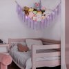 YELIENM Stuffed Animals Net or Hammock with LED Light, 59 inch Toy Hammock Net for Stuffed Animals Corner Hanging Stuffed Animal Storage Stuffed Animal Holder for Nursery Kids Bedroom (Purple)…