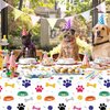 Hegbolke Dog Party Supplies Serve 20-81Pcs Plates Napkins Tablecloth Forks Set for Doggy, Kids, Dog Birthday Party Decorations Dog Theme Party