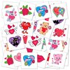 ArtCreativity Temporary Valentines Tattoos for Kids, Pack of 144, Cute Valentines Day Tattoos, Valentine Party Favors, Valentines Gifts for Kids, Goodie Bag Fillers, Halloween Treats, Assorted Designs