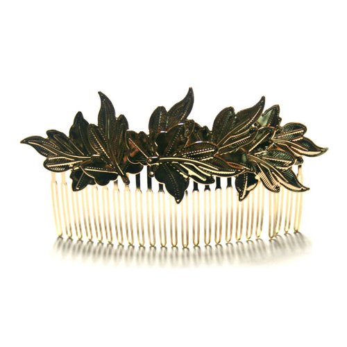 Gold Color Metal Hair Comb