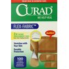 Curad Flex-Fabric Adhesive Bandages, Assorted Sizes, 100 Count (Pack of 6)