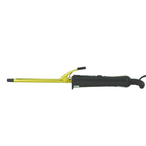 Hot and Hotter Gold Ceramic Curling Iron 1/4'' Barrel Size …