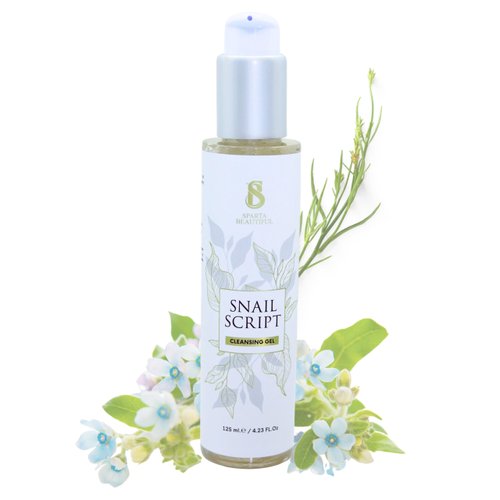 Snail Script Cleansing Gel Face Wash, Wildcraft Snail Mucin Face Wash, Hydrating Gentle Skin Gel Face Cleanser for All Skin Types, Acne Face Wash, Moisturizing Daily Face Wash, No Paraben