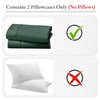 California Design Den Standard Queen Size Pillowcase Set - 400 Thread Count, 100% Cotton Sateen, Set of 2 Pillow Covers, Breathable, Cooling, Soft for Quality Sleep - Hunter Green