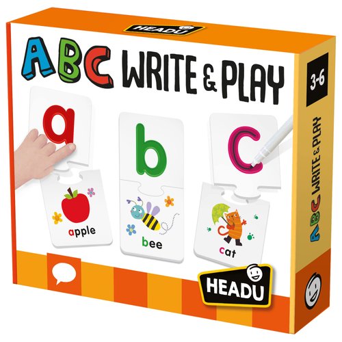 Headu ABC Write & Play, Educational Toys for Boys and Girls Ages 3-6 Years Old, Preschool Learning Toys, Teacher Homeschool Supplies, Birthday