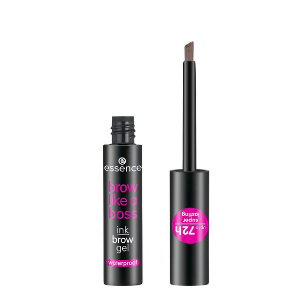 essence | Brow Like A Boss Brow Gel | Waterproof & Smudge Proof Tinted Brow Gel | Vegan & Cruelty Free, Paraben Free (02 | Brown)