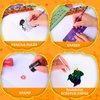 192 Pcs 24 Pack Assorted Halloween Stationery, Halloween Party Favors for Kids, Goodie Bags Stuffers Set Including Halloween Pencils, Rulers, Stamps and Erasers in Trick or Treat Bags