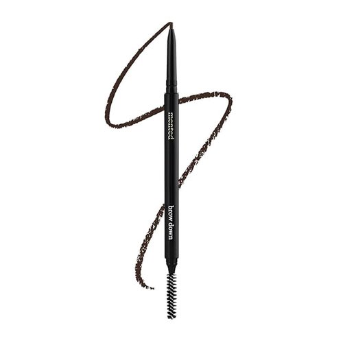 Waterproof Eyebrow Pen with Brush, Brow Pencil & Lash Spoolies for Eyelash Extensions, Eye Brow Pencils for Women, Eyelash Brush & Spoolie Combo, Eyebrow Makeup Tool Set, Brow Down (Deep Brown)