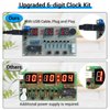 MiOYOOW C51 6-Digit DIY Digital Electronic Clock Kit AT89C2051 Chip Alarm Clock Kit Soldering Practice Learning Kits with USB Cable and English Manual for College High School Education
