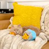 ZippyClaws Burrow - Interactive Plush Cat Puzzle Toy with Catnip Miniz, Perfect for Mental Stimulation, Hide-and-Seek Games, and Hours of Fun for Kittens and Cats - Fish in Bowl