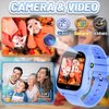 OVV Kids Waterproof Smart Watch Boys Girls Age 3-12 with 26 Game 1.44'' HD Touch Screen Music Player Camera Video Recorder 12/24 Hr Clock Pedometer Alarm Torch Calculator Children Learning Toys
