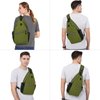 MOSISO Sling Backpack, Multipurpose Crossbody Shoulder Bag Travel Hiking Daypack, Army Green, Medium