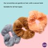 Goody Hair Scrunchie - 3 Count, Faux Fur - Help Keep Hairs In Place - Hair Accessories to Style With Ease and Keep Your Hair Secured - For All Hair Types - Pain Free