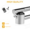 Garlic Press Garlic Mincer & Crusher Stainless Steel Garlic Press Set for Kitchen with Brush & Peeler, Kitchen for Garlic, Garlic Presser Easy to Clean Easy Squeeze Rust Proof (Small A - Set)