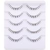 False Eyelashes Bottom Lashes Wispy Natural Mink Lashes Clear Band DIY Lashes Reusable Soft Handmade Lashes Pack