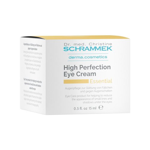 Schrammek High Perfection Eye Cream (0.5 fl oz) - Eye Care Product - Reduces Lines & Shadows Under the Eyes - Caffeine Eye Cream - Skin Care - Dr