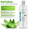 AloeMoist Organic Body Wash Moisturizing Shower Gel – Sensitive Skin Body Wash – No Added Scent, Dye or Gluten – Moisturizing Body Wash Women & Men w/Coconut, Aloe, Honey, Vitamin E