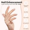 modelones Builder Nail Gel, Milky White Gel Builder for Nail Thickening, 8-in-1 Builder Nail Strengthener LED Nail Lamp Cured Hard Gel Color Base Gel Extension Gel False Nail Tips Glue Gel in a Bottle