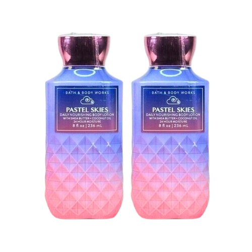 Bath & Body Works Body Lotion Pack of 2, 8oz Each (Pastel Skies)