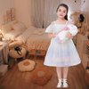 16 Inch Soft Unicorn Stuffed Animals PlaySet Cuddle Plush Mommy Unicorn with 4 Baby Unicorn Rainbow Flying Unicorn Plush Pillow Toy with Wings for Kids and Lovers
