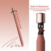 YES.EYE DO Nude Lip Liner Pencil, Automatic Waterproof Nude Pink Lipliner with Built-in Sharpener, Long Lasting Lip Liner for Lip Defining, Creamy, Soft, Highly Pigmented, Miss Victoria