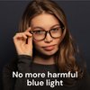 Gaoye Blue Light Blocking Glasses - 3 Pack Fashion Square Fake Eyeglasses, Anti UV Ray Computer Gaming Glasses, Blue Blockers Glasses for Women/Men, Matte Black+Leopard+Transparent